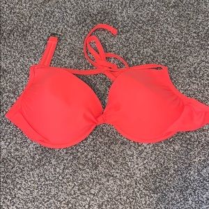 Xhilaration neon pink/orange swimsuit top